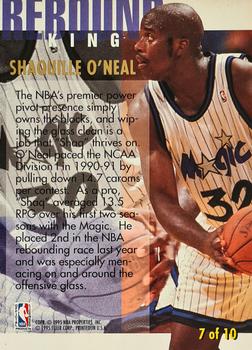 1994-95 Ultra - Rebound Kings #7 Shaquille O'Neal Back