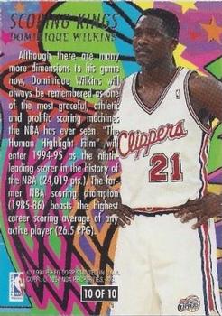 1994-95 Ultra - Scoring Kings #10 Dominique Wilkins Back