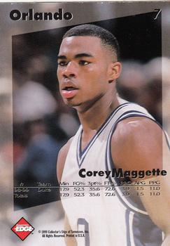1999 Collector's Edge Rookie Rage - T3 #7 Corey Maggette Back