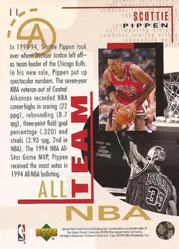 1994-95 Upper Deck #11 Scottie Pippen Back