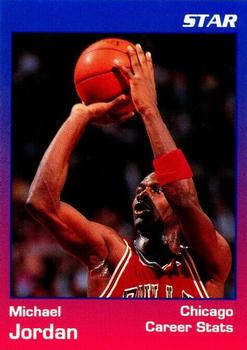 1997 1991 Star Michael Jordan (Unlicensed) - Blue / Red Border #1 Michael Jordan Front