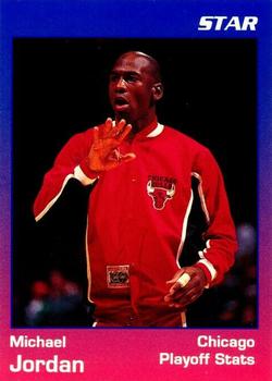 1997 1991 Star Michael Jordan (Unlicensed) - Blue / Red Border #3 Michael Jordan Front