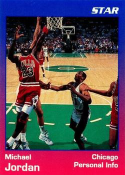 1997 1991 Star Michael Jordan (Unlicensed) - Blue / Red Border #5 Michael Jordan Front
