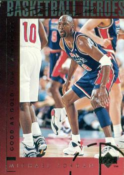 1994-95 Upper Deck - Basketball Heroes: Michael Jordan #42 Michael Jordan Front