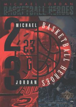 1994-95 Upper Deck - Basketball Heroes: Michael Jordan #JH Header Card Front