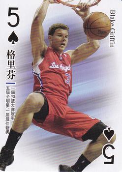 2017 NBA Stars Playing Cards (China) #5♠ Blake Griffin Front