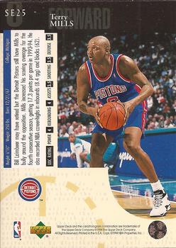 1994-95 Upper Deck - Special Edition #SE25 Terry Mills Back