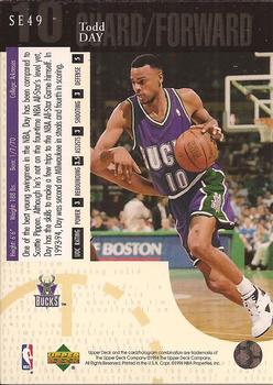 1994-95 Upper Deck - Special Edition #SE49 Todd Day Back