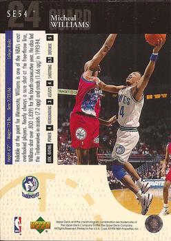 1994-95 Upper Deck - Special Edition #SE54 Micheal Williams Back