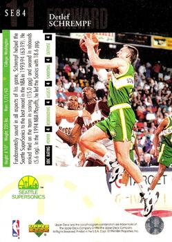 1997-98 Bowman's Best Refractors Supersonics Basketball Card #42 Detlef Schrempf 