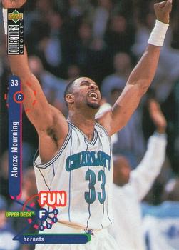 1995-96 Collector's Choice #168 Alonzo Mourning Front
