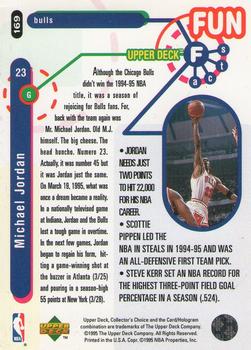 1995-96 Collector's Choice #169 Michael Jordan Back