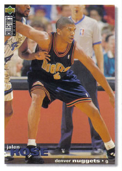 1995-96 Collector's Choice #268 Jalen Rose Front