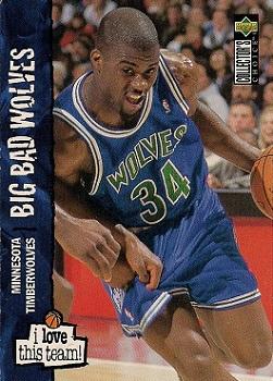 1995-96 Collector's Choice #381 Isaiah Rider Front