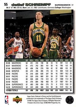 1995-96 Collector's Choice #55 Detlef Schrempf Back
