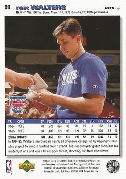 1995-96 Collector's Choice #99 Rex Walters Back