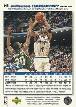 1995-96 Collector's Choice #145 Anfernee Hardaway Back