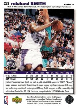 1995-96 Collector's Choice #283 Michael Smith Back