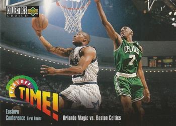 1995-96 Collector's Choice #350 Orlando Magic vs. Boston Celtics Front