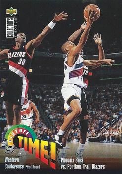 1995-96 Collector's Choice #355 Phoenix Suns vs. Portland Trail Blazers Front