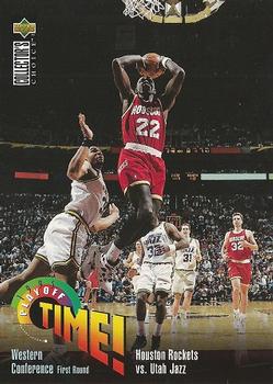 1995-96 Collector's Choice #356 Houston Rockets vs. Utah Jazz Front
