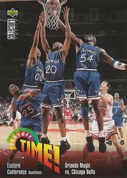 1995-96 Collector's Choice #358 Orlando Magic vs. Chicago Bulls Front