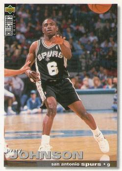 1995-96 Collector's Choice #6 Avery Johnson Front