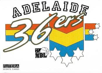 1992 Futera NBL - Team Logo Stickers #NNO Adelaide 36ers Front