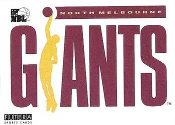 1992 Futera NBL - Team Logo Stickers #NNO North Melbourne Giants Front