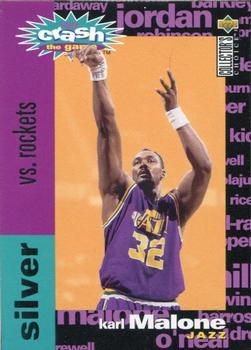 1995-96 Collector's Choice - You Crash the Game Silver: Scoring #C8 Karl Malone Front