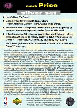 1995-96 Collector's Choice - You Crash the Game Silver: Scoring #C11 Mark Price Back