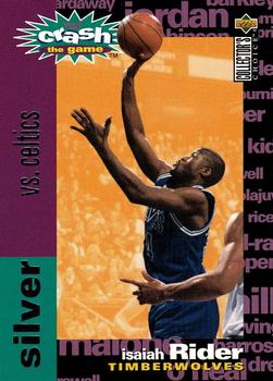 1995-96 Collector's Choice - You Crash the Game Silver: Scoring #C12 Isaiah Rider Front
