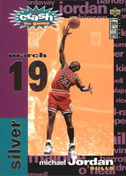 1995-96 Collector's Choice - You Crash the Game Silver: Assists/Rebounds #C1 Michael Jordan Front