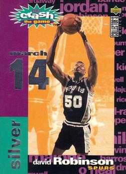 1995-96 Collector's Choice - You Crash the Game Silver: Assists/Rebounds #C11 David Robinson Front