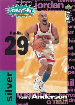 1995-96 Collector's Choice - You Crash the Game Silver: Assists/Rebounds #C17 Kenny Anderson Front