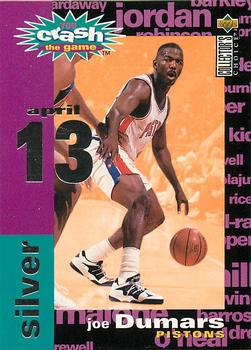 1995-96 Collector's Choice - You Crash the Game Silver: Assists/Rebounds #C28 Joe Dumars Front