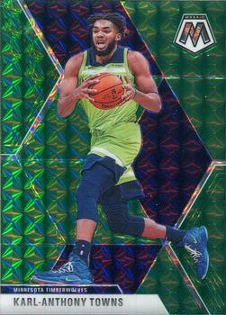 2019-20 Panini Mosaic - Green Prizm #83 Karl-Anthony Towns Front