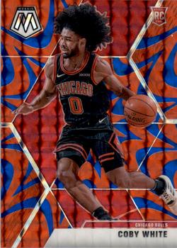 2019-20 Panini Mosaic - Reactive Blue #211 Coby White Front