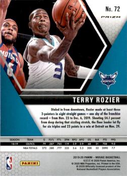2019-20 Panini Mosaic - Prizm #72 Terry Rozier Back