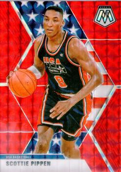 2019-20 Panini Mosaic - Red Prizm #256 Scottie Pippen Front