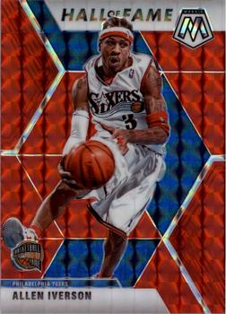 2019-20 Panini Mosaic - Red Prizm #287 Allen Iverson Front