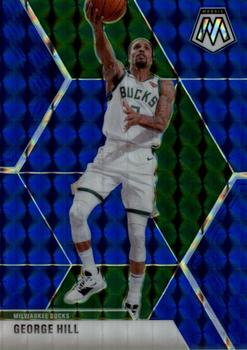 2019-20 Panini Mosaic - Blue Prizm #125 George Hill Front
