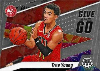 2019-20 Panini Mosaic - Give and Go #4 Trae Young Front