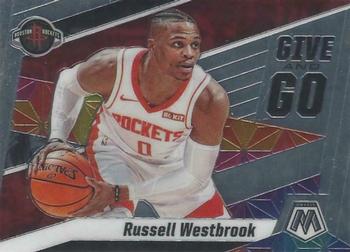 2019-20 Panini Mosaic - Give and Go #11 Russell Westbrook Front