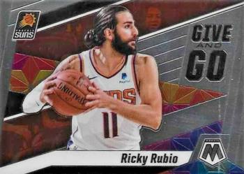 2019-20 Panini Mosaic - Give and Go #12 Ricky Rubio Front
