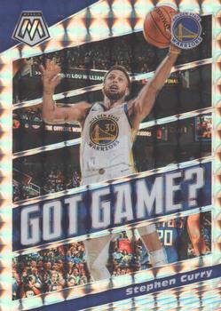 2019-20 Panini Mosaic - Got Game? Silver Mosaic #9 Stephen Curry Front