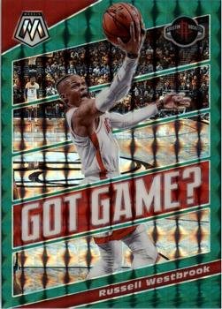 2019-20 Panini Mosaic - Got Game? Green #8 Russell Westbrook Front