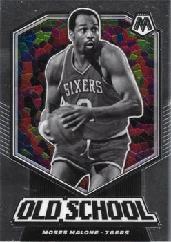 2019-20 Panini Mosaic - Old School #7 Moses Malone Front