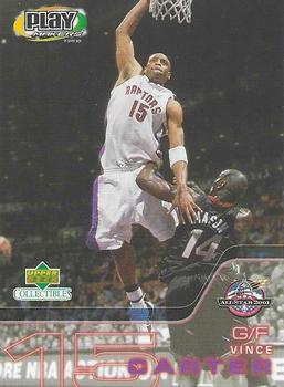 2001 Upper Deck Collectibles NBA PlayMakers 2001 All-Star Game #AS-5 Vince Carter Front