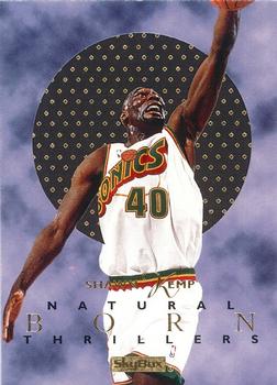 1995-96 SkyBox E-XL - Natural Born Thrillers #9 Shawn Kemp Front